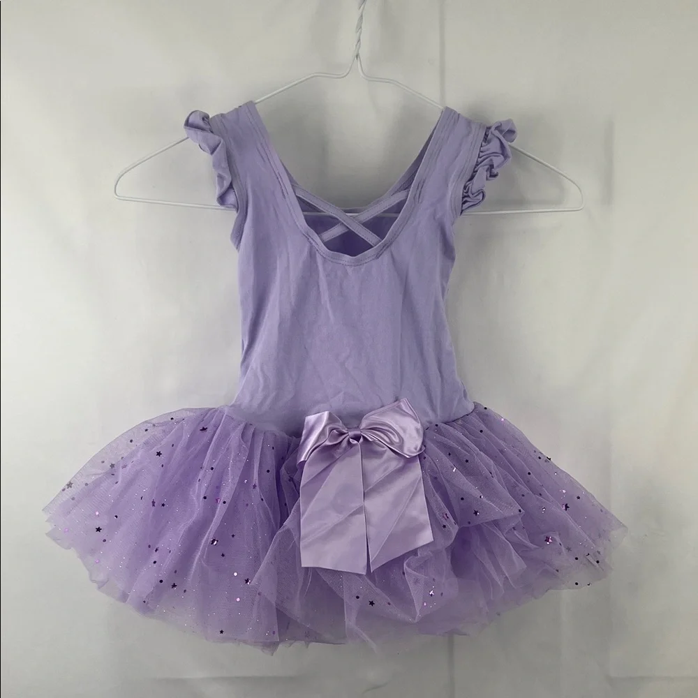 Girl’s Leotard Tutu - 2 Pack - Purple and Pink - Size Medium